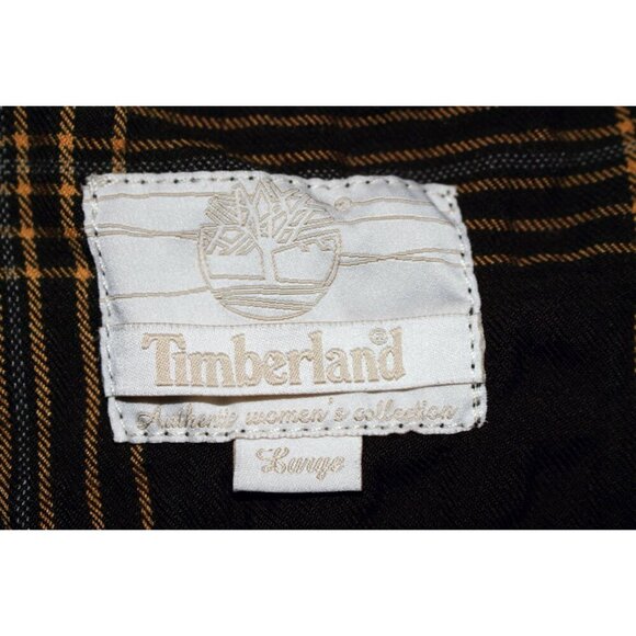 Timberland - Heavyweight Smock Front Tunic in Brown Plaid, size Large - Picture 4 of 13